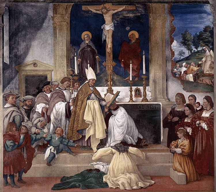 Legend of St. Brigid by Lorenzo Lotto (1523)
