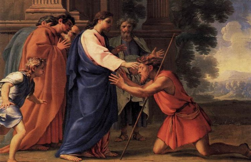 Christ Heals the Man Born Blind by Eustache Le Seur