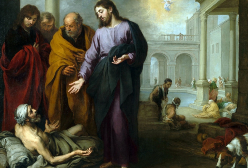 Christ Heals the Lame Man at the Pool by Bartolome Esteban Murillo