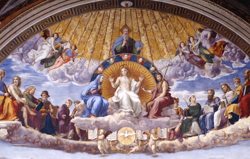 Disputation on the Eucharist by Raphael