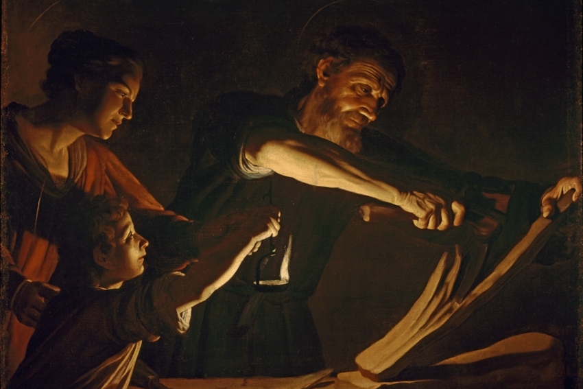 Holy Family in the Carpenter Shop by Gerrit van Honthorst