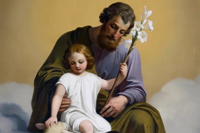 St. Joseph and the Christ Child by Melchior Paul von Deschwanden
