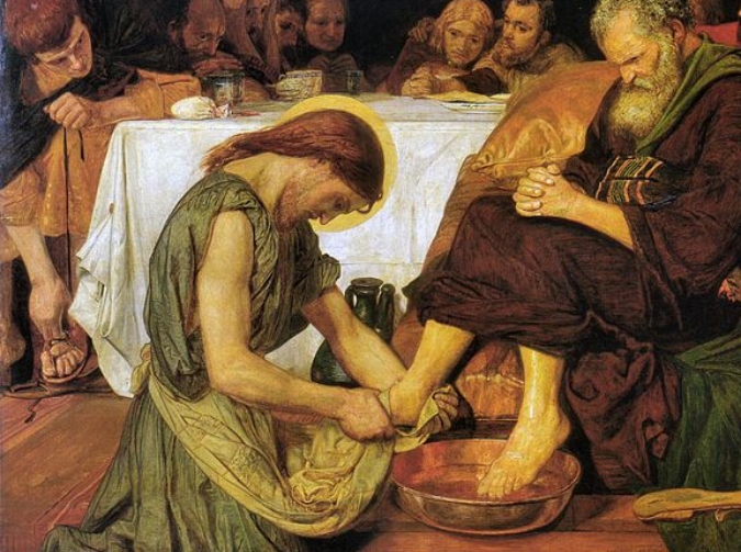 Christ Washing Peter's Feet by Ford Maddox Brown 
