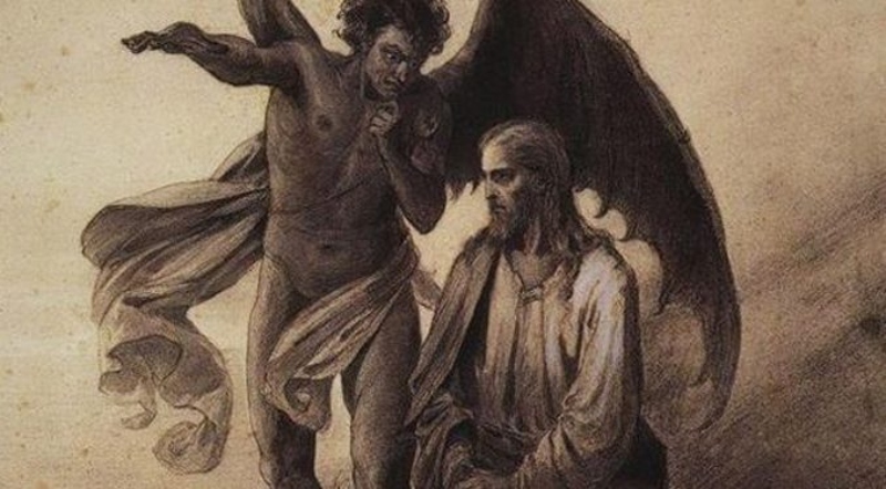 Temptation of Christ in the Desert by Vasily Surikov, 1872