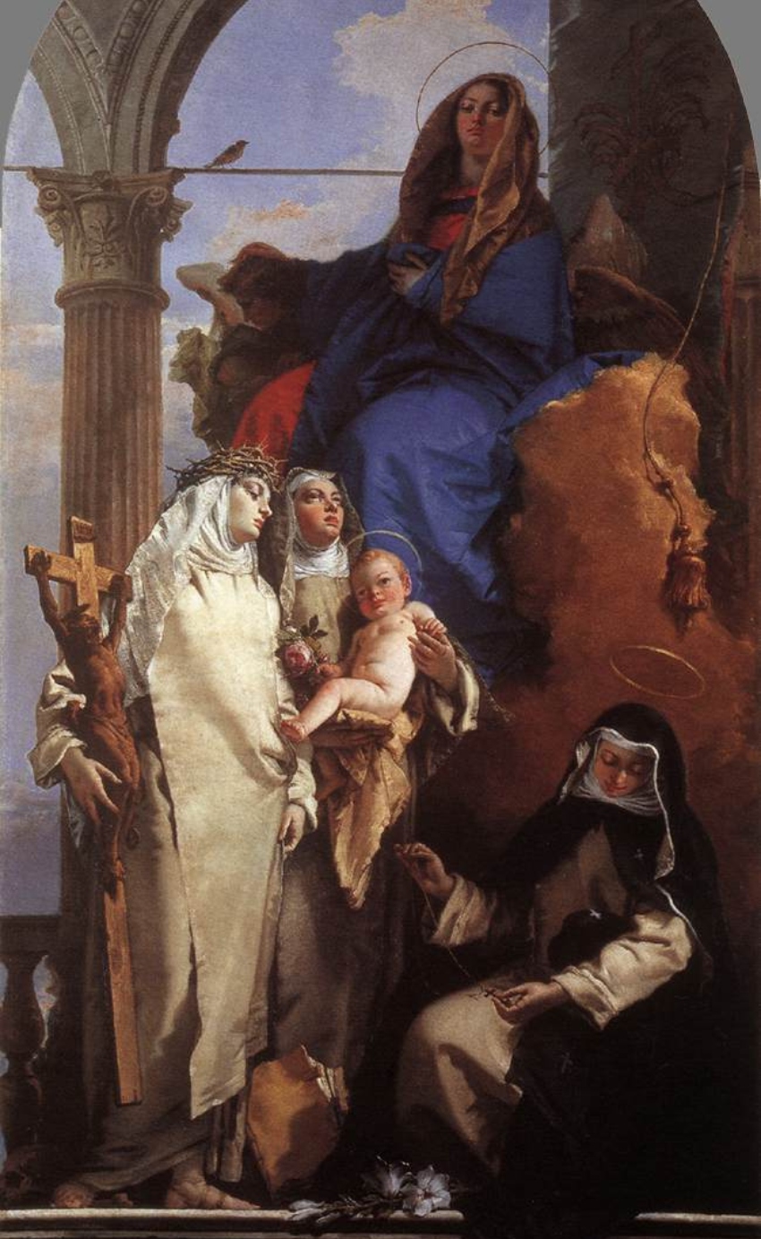 The Virgin Visits Dominican Saints by Giovanni Battista Tiepolo